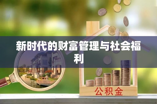 甘德新时代的财富管理与社会福利